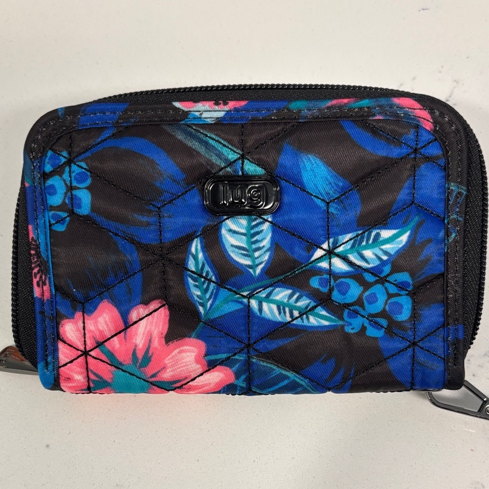 Lug Resort Black Rodeo Zip Wallet